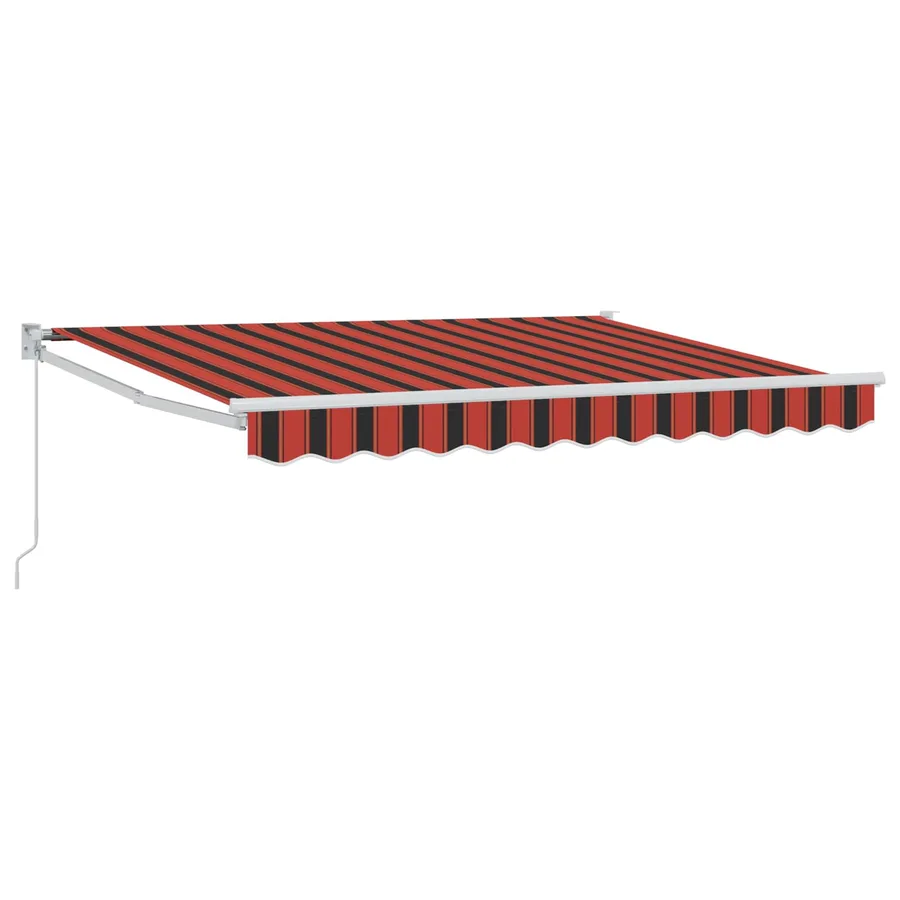 Auvent rétractable Orange, Noir et Jaune 3 x 2 m - 2