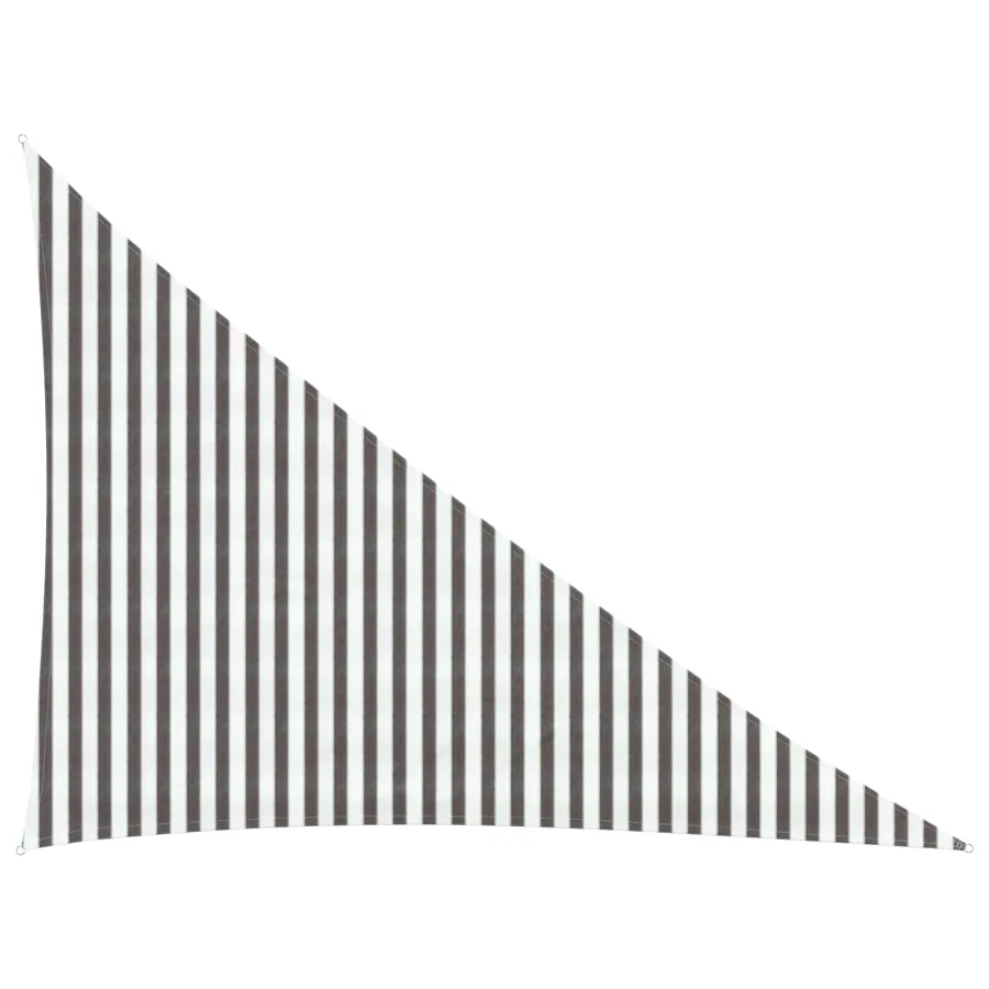 Voile d'ombre Gris clair et blanc 3 x 4 x 5 m HDPE