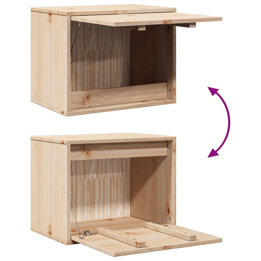 Armoire murale 45x30x35 cm Bois de pin massif - 8