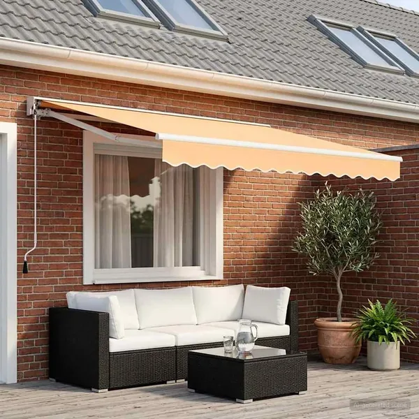 Auvent rétractable électrique Sable 3,5 x 2,5 m