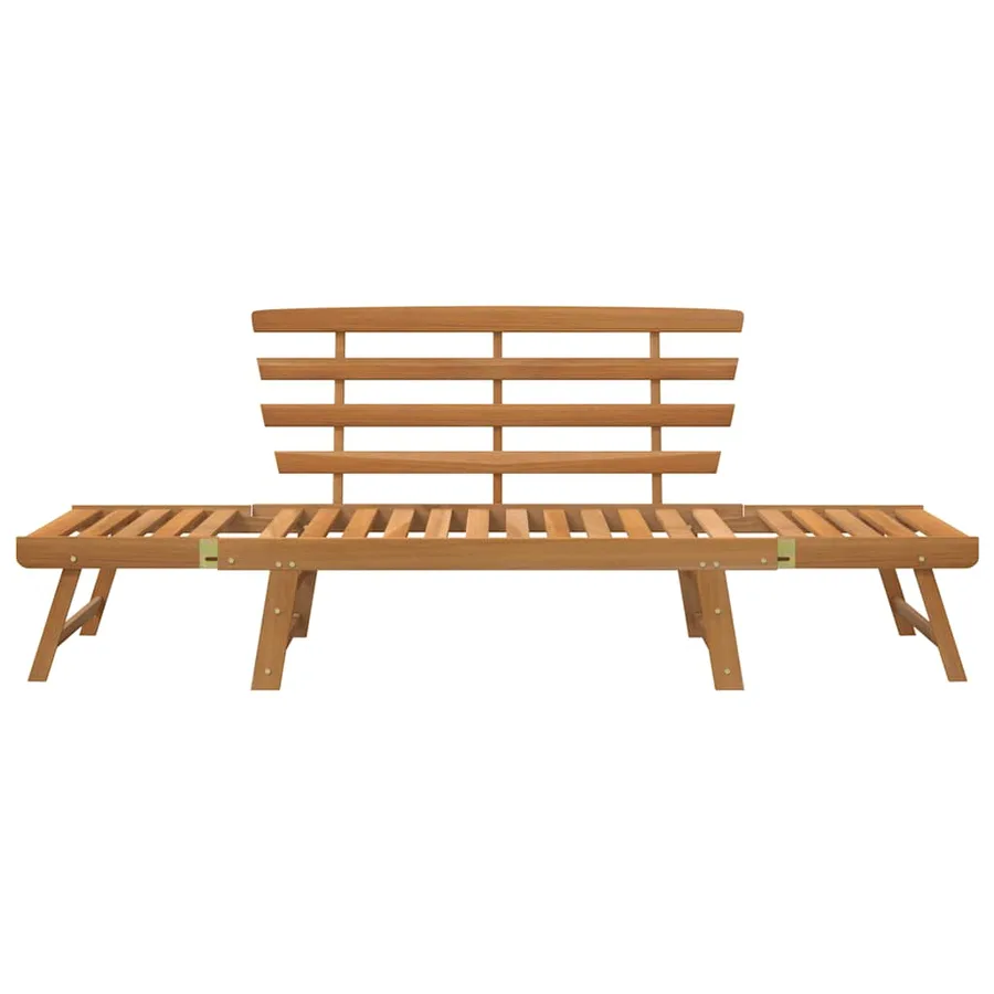 Banc de jardin 2-en-1 190 cm Bois solide d'acacia - 4