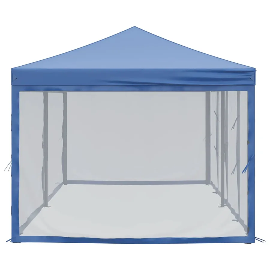 Tente de réception pliable avec parois Bleu 3x6 m - 4