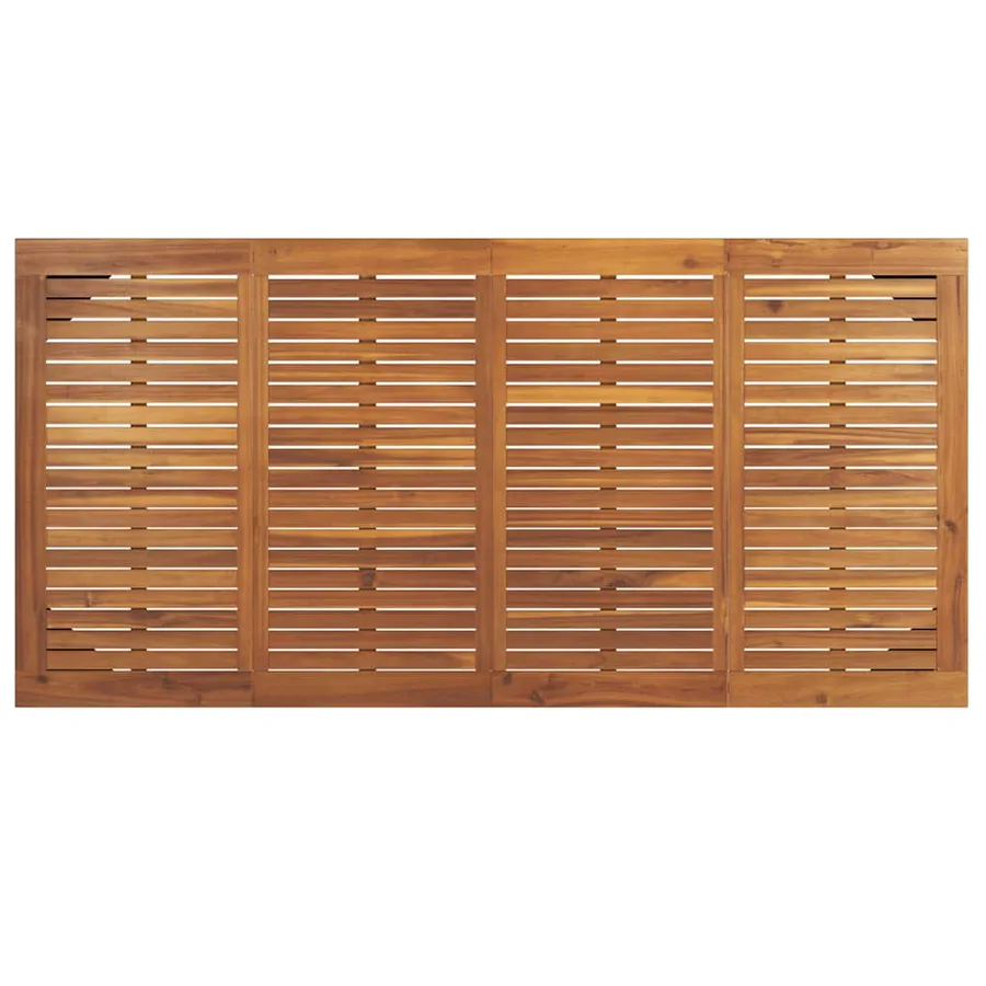 Table de jardin avec pieds épingle à cheveux 180x90x75 acacia - 5