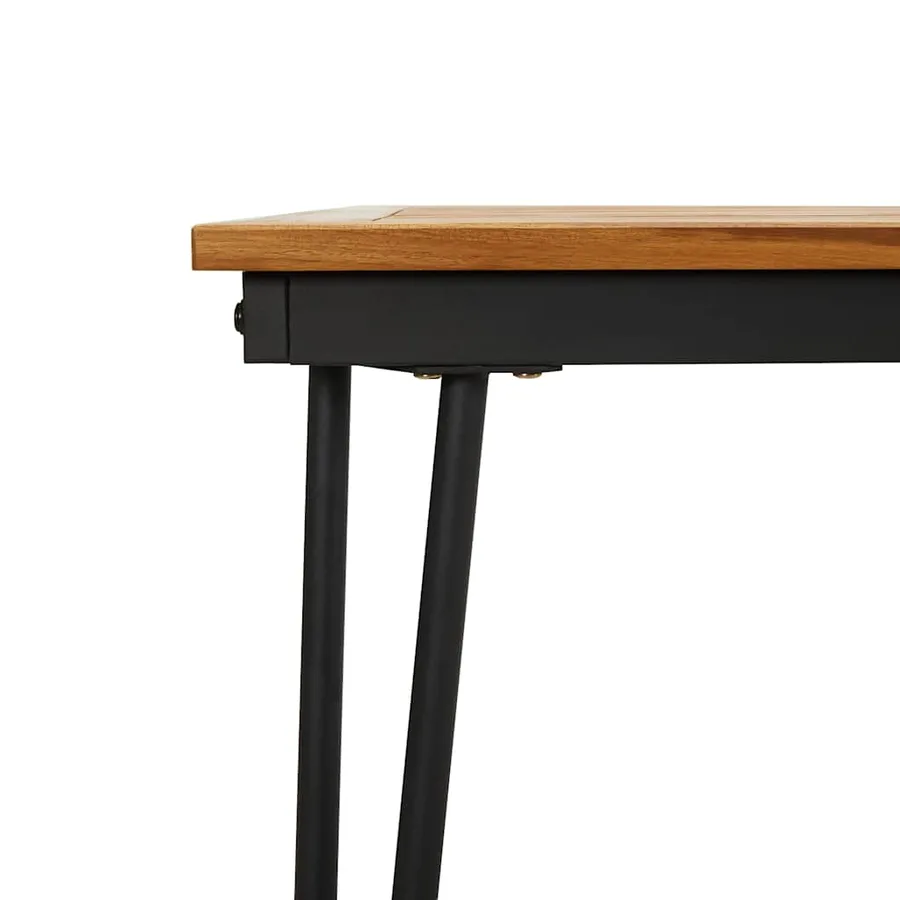 Table de jardin avec pieds épingle à cheveux 180x90x75 acacia - 6