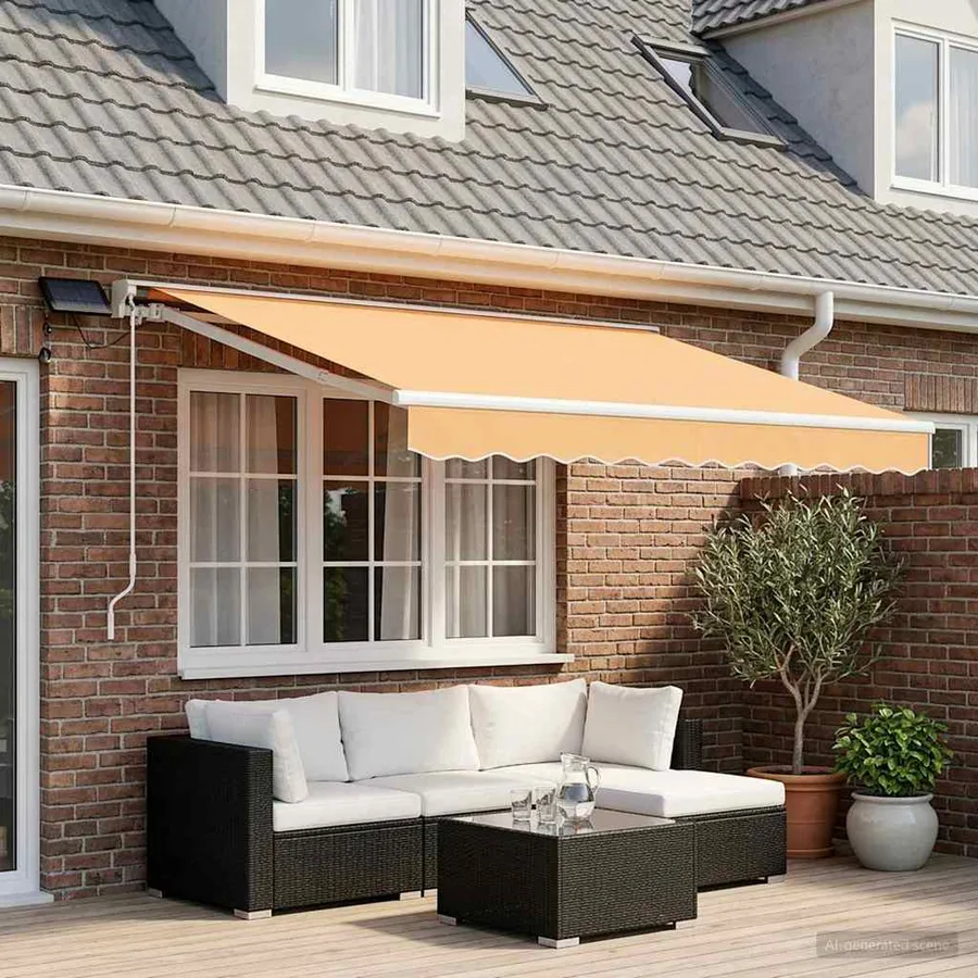 Cadre de store manuel avec LEDs Sable 3 x 2 m - 3