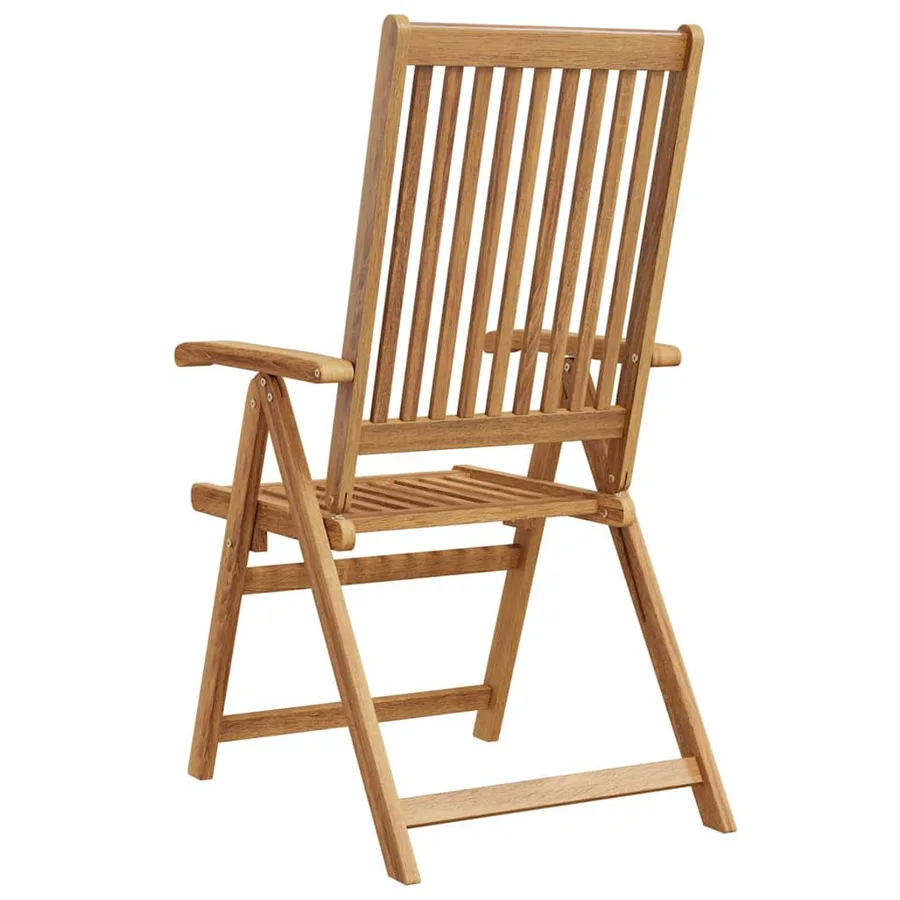 Chaises pliables de jardin lot de 6 Bois d'acacia solide - 8