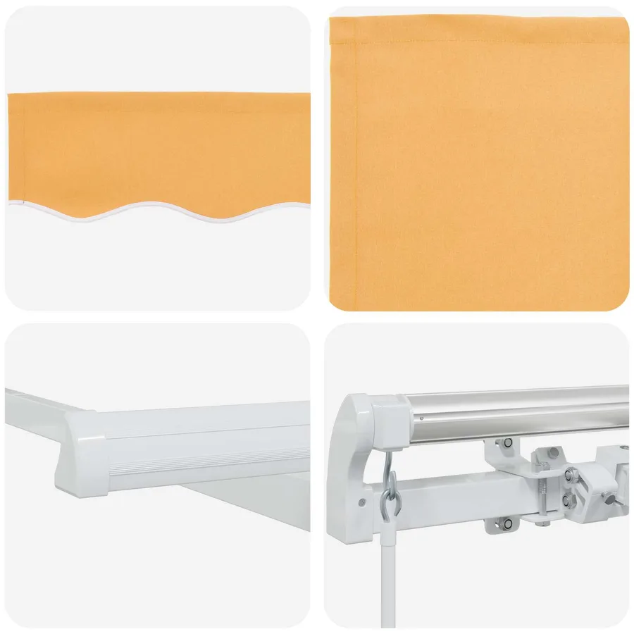 Auvent Rétractable Sable 2,5 x 2 m tissu - 4