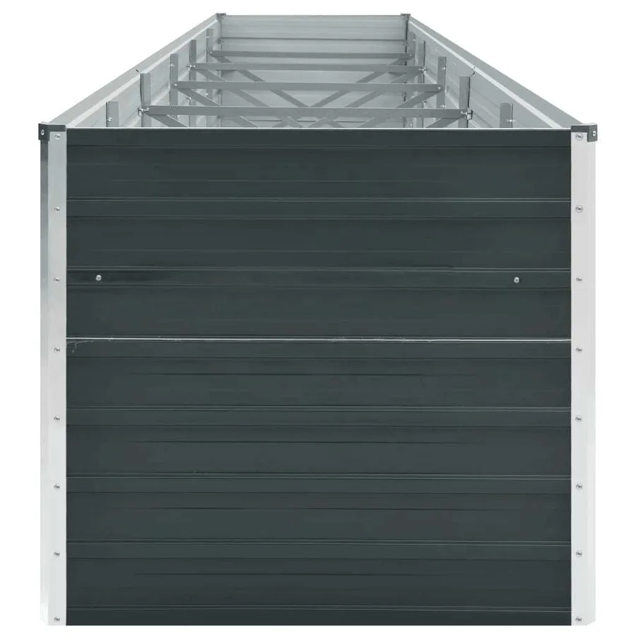 Lit surélevé de jardin Acier galvanisé 480x80x77 cm Anthracite - 6