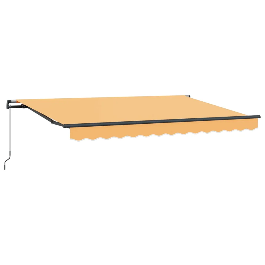 Auvent rétractable Sable 500 × 300 cm Polyester et Aluminium - 2