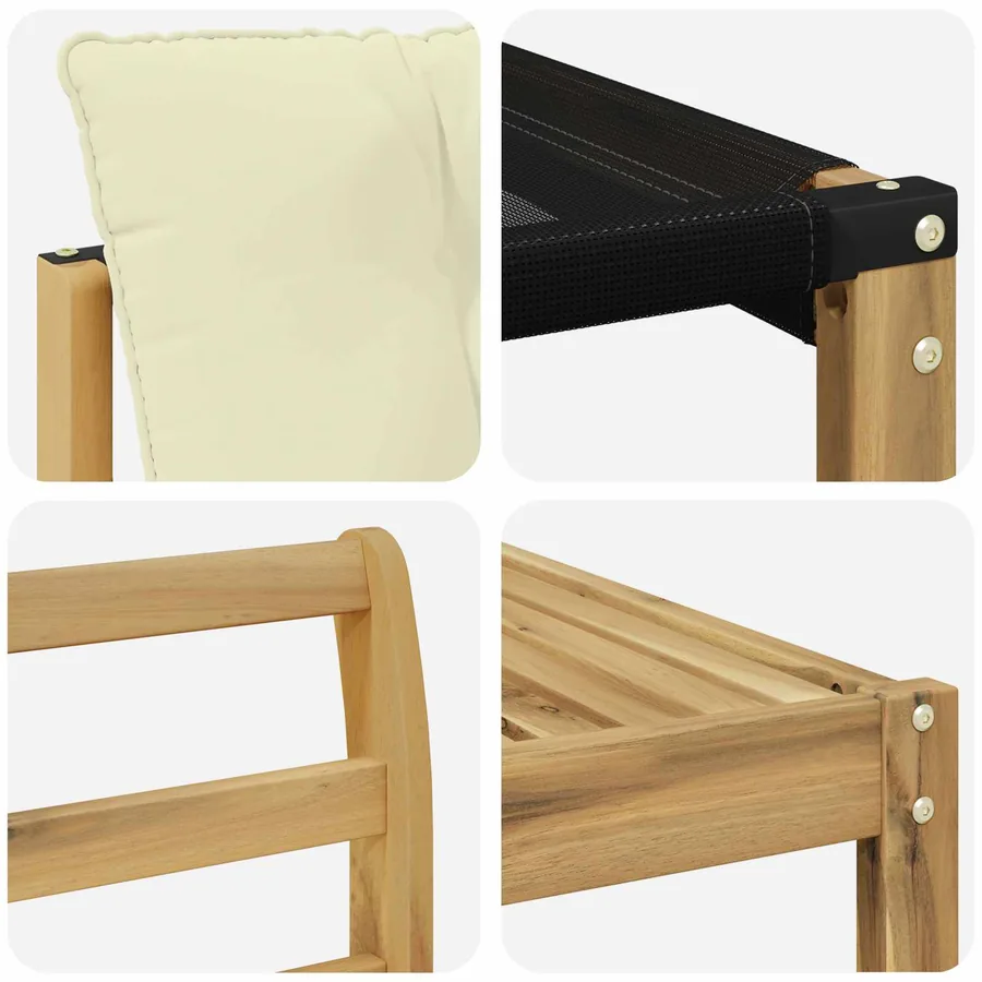 Ensemble de canapés d'extérieur 7 pcs Blanc et crème - 6
