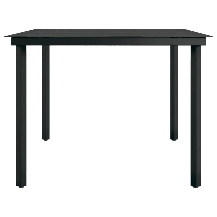 Ensemble à manger de jardin avec coussins 7 pcs Noir - 9