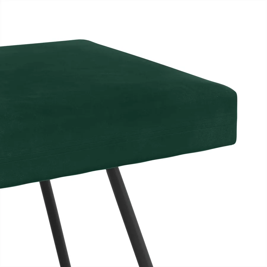 banc Vert foncé 110 x 40 x 45 cm Velours - 6