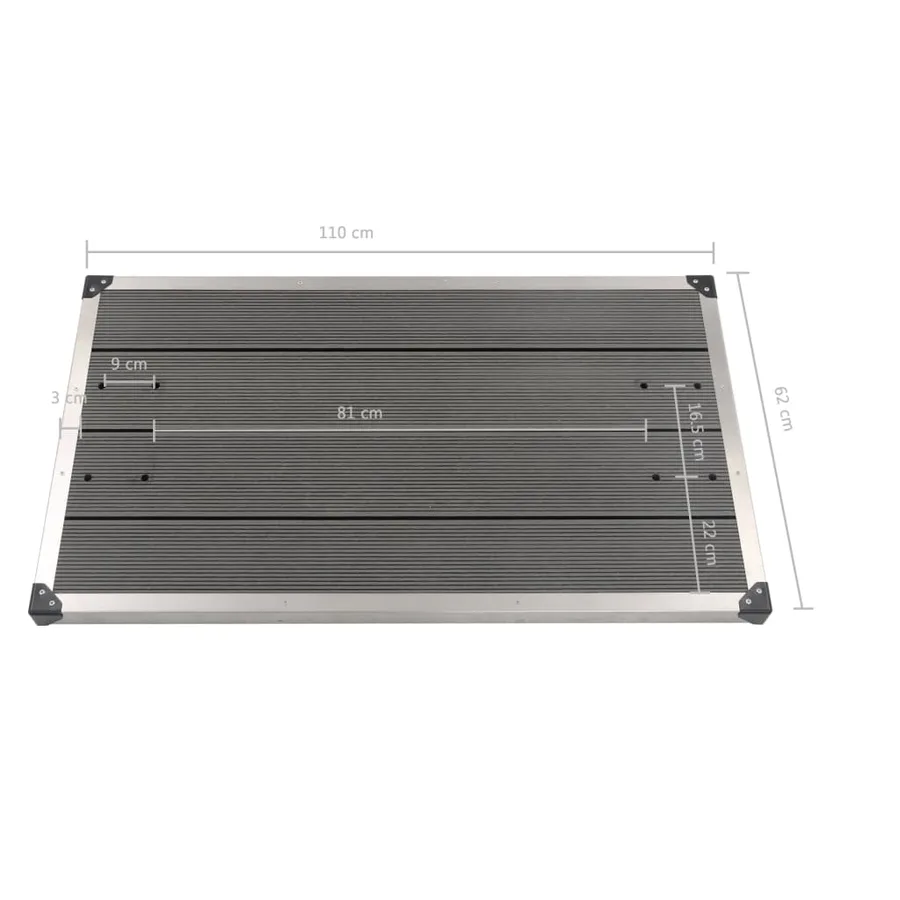 Douche de jardin avec base gris 220 cm Aluminium - 17