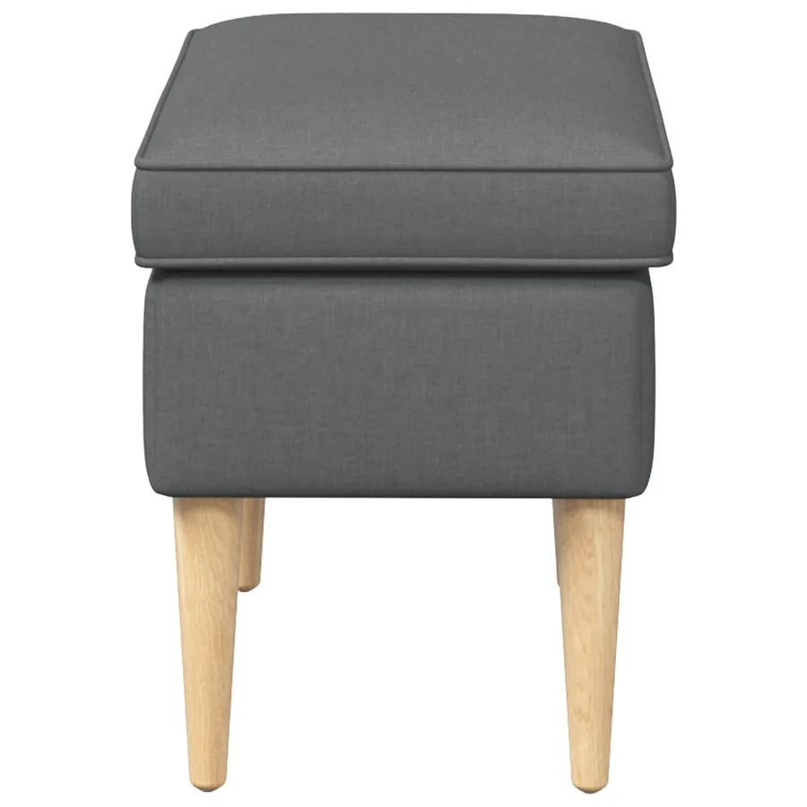 Pouf Gris foncé 55 x 35 x 41 cm - 4