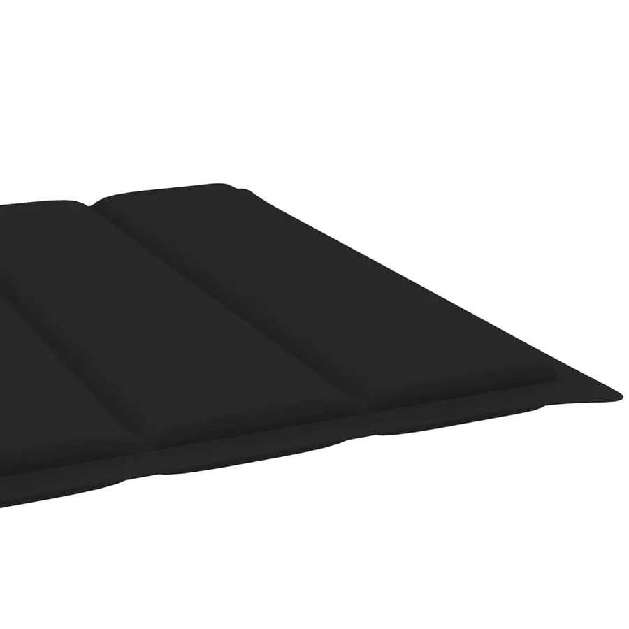 Chaise longue pliable avec coussin Bois d'acacia solide - 18