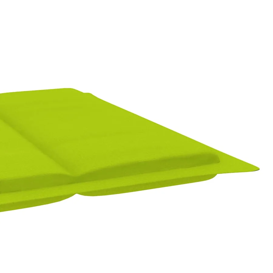 Chaise longue avec coussin Gris Bois d'acacia solide - 16