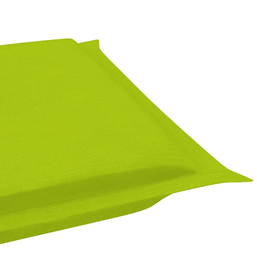 Chaise longue avec coussin Gris Bois d'acacia solide - 17