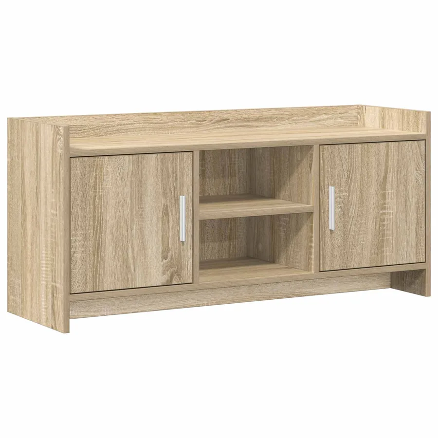 Meuble TV 102 x 33 x 47 cm Chêne Sonoma Bois d'ingénierie - 2