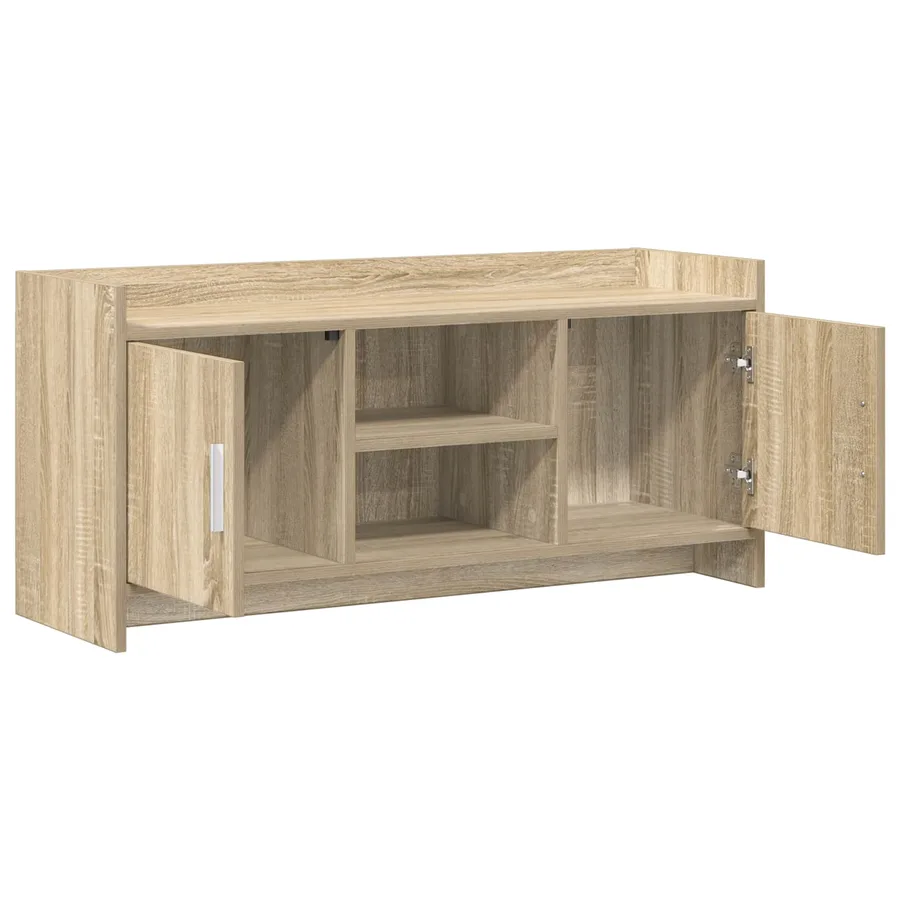 Meuble TV 102 x 33 x 47 cm Chêne Sonoma Bois d'ingénierie - 4
