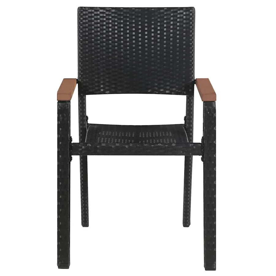 Ensemble à manger de jardin 7 pcs Noir - 7