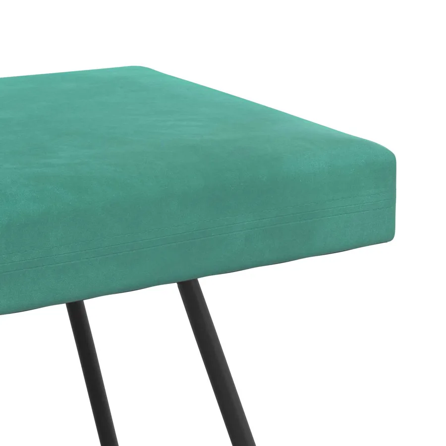 banc Turquoise 110 x 40 x 45 cm Velours - 6
