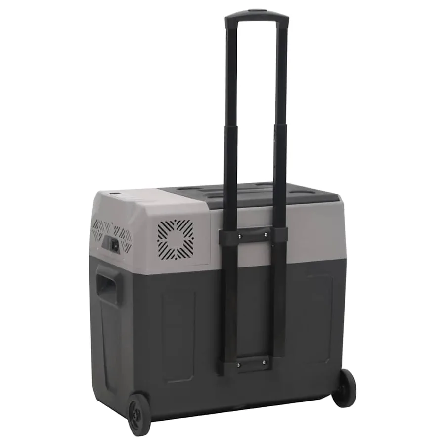 Glacière avec roue et poignée noir et gris 40 L polypropylène - 4