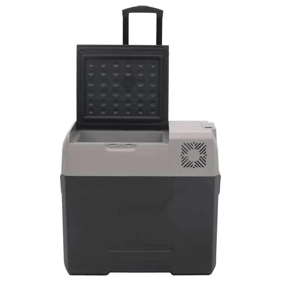 Glacière avec roue et poignée noir et gris 40 L polypropylène - 6