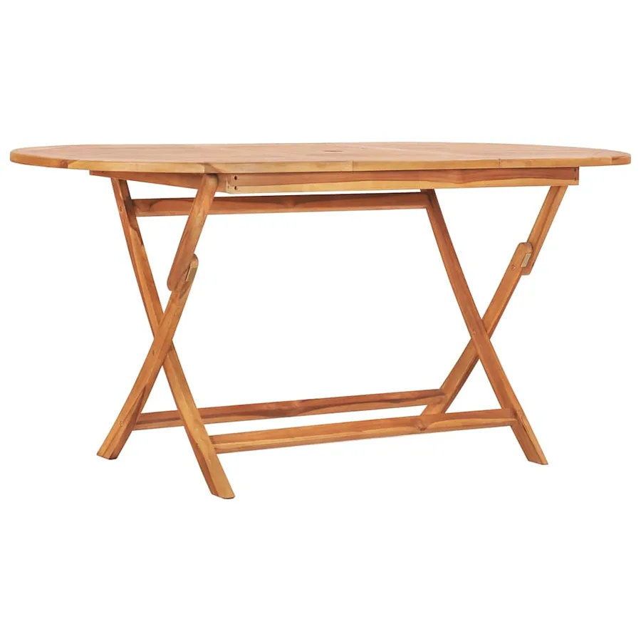 Ensemble à manger d'extérieur pliable 7 pcs Bois solide de teck - 4