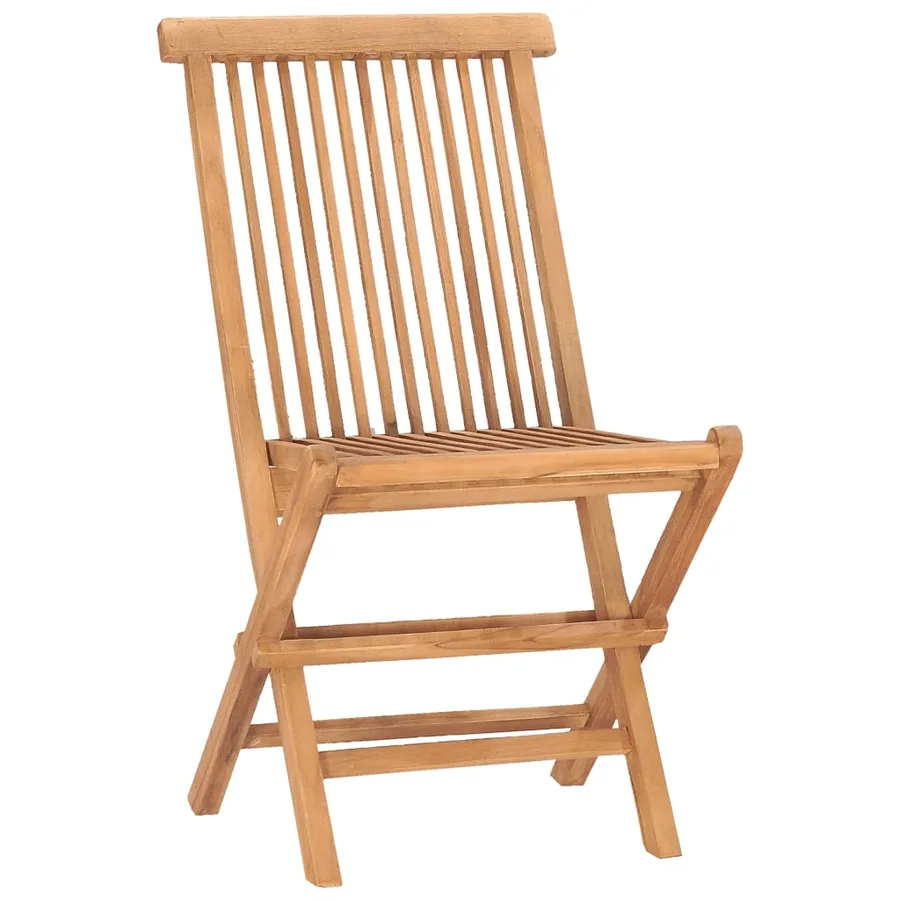 Ensemble à manger d'extérieur pliable 7 pcs Bois solide de teck - 6