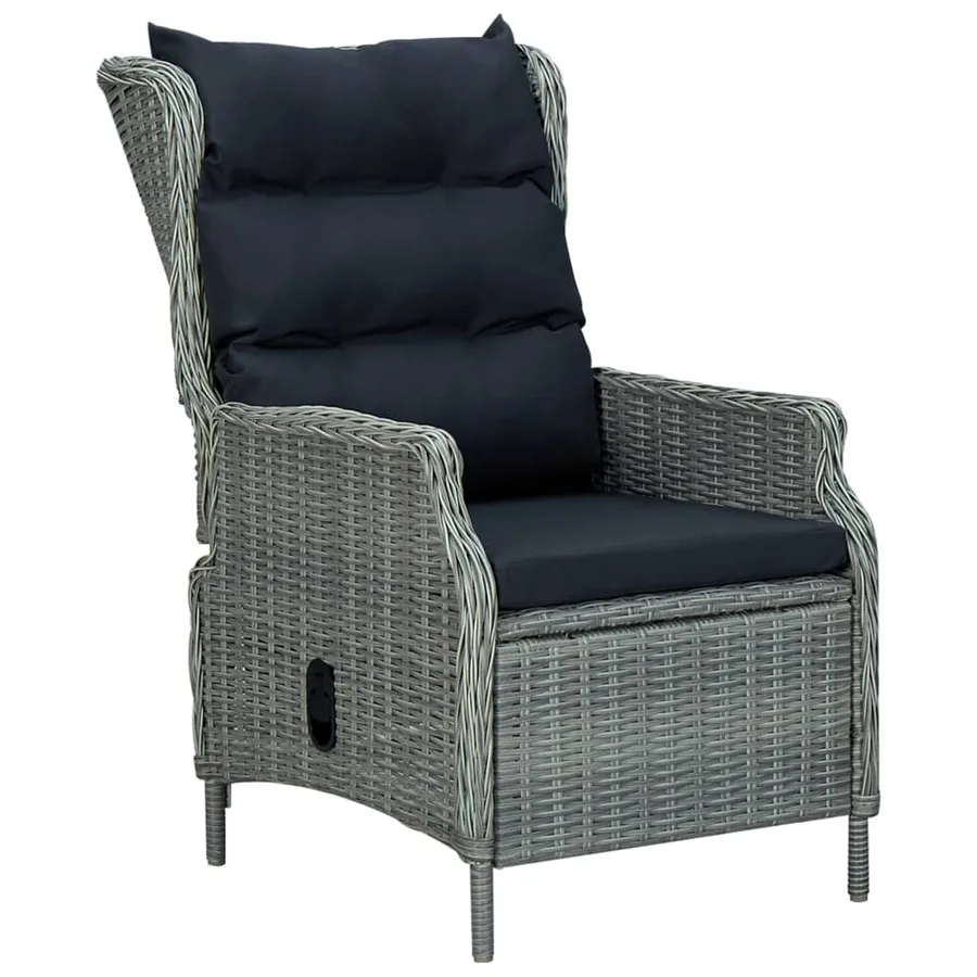 Ensemble à manger d'extérieur et coussins 7 pcs résine tressée - 4