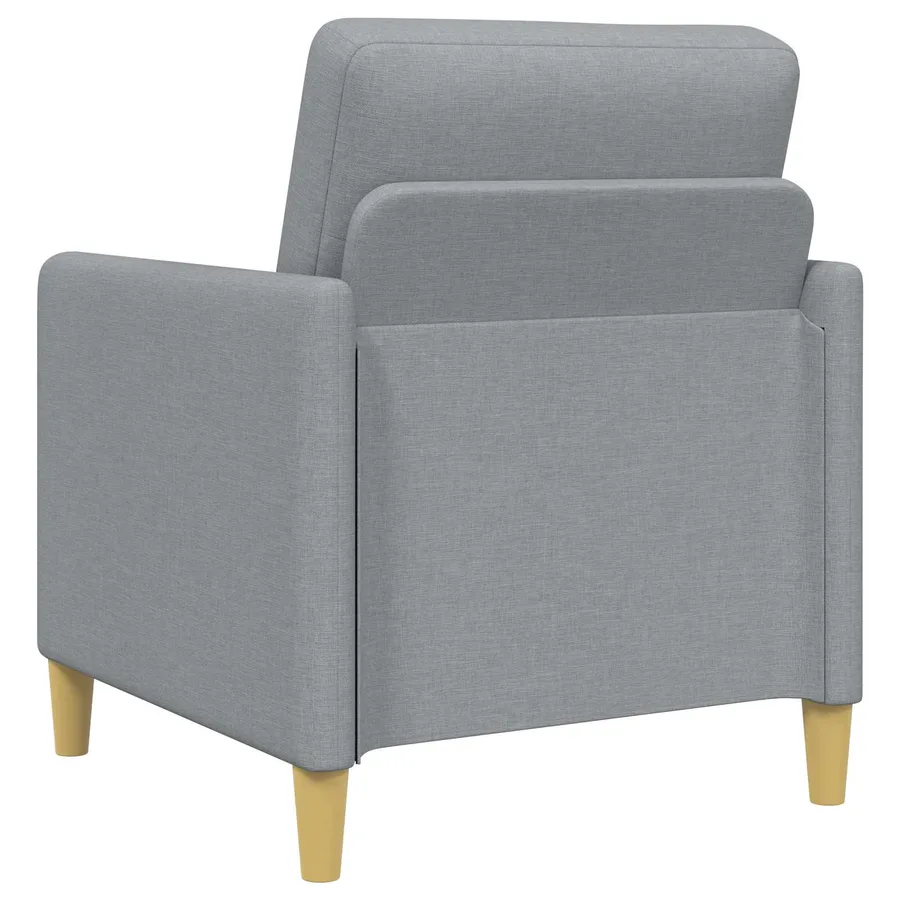 Canapé avec rangement 2 pcs Gris clair Polyester - 5