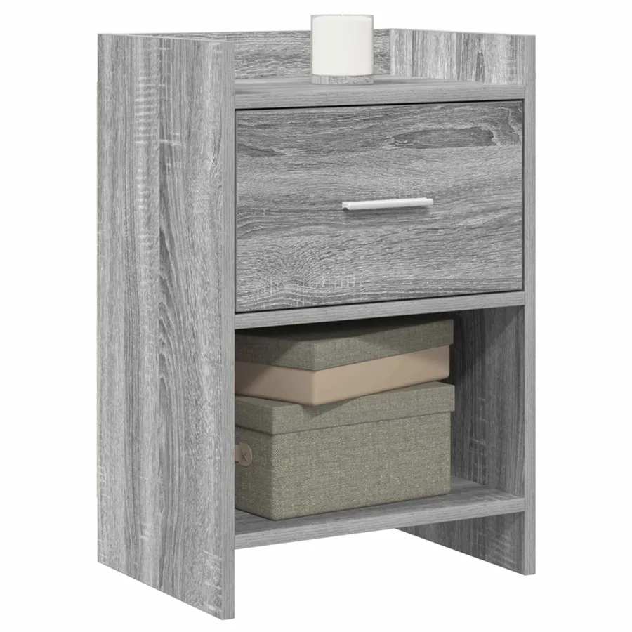 Tables de chevet Sonoma gris 40 x 30 x 60 cm Bois d'ingénierie - 2