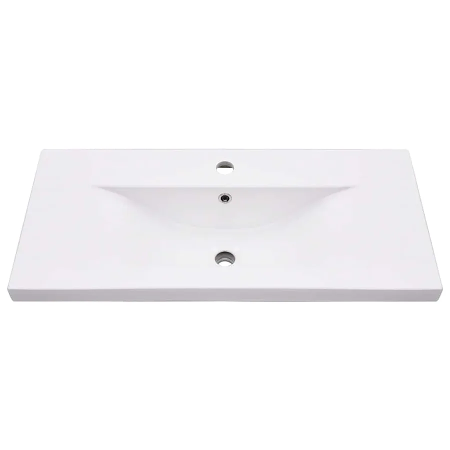 Cadre de lavabo de salle de bain vasque à encastrer Blanc Fer - 6