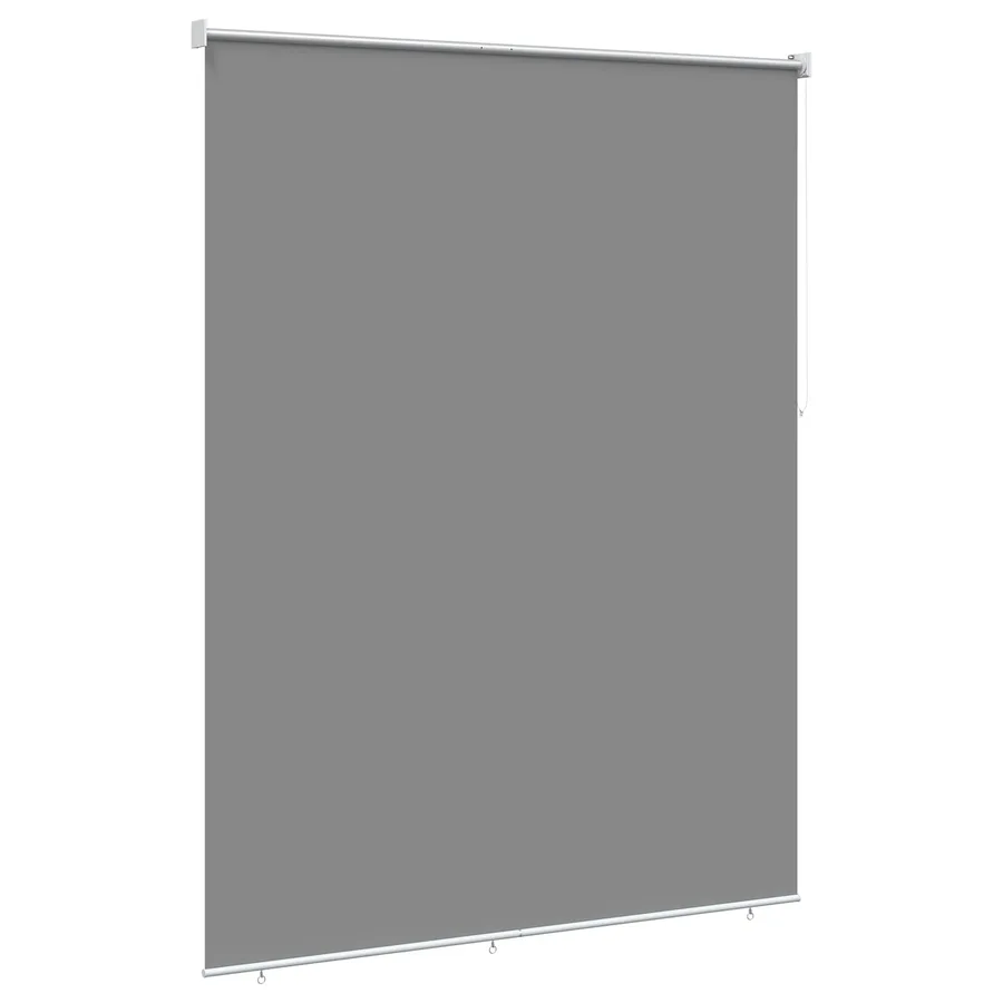 Store roulant extérieur protection UV Gris clair Polyester - 4