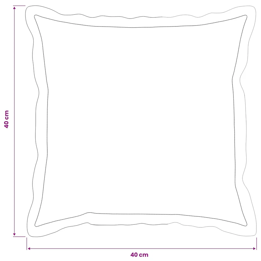Housse de coussin 6 pcs HOUTEN Bleu clair 40 x 40 cm - 7