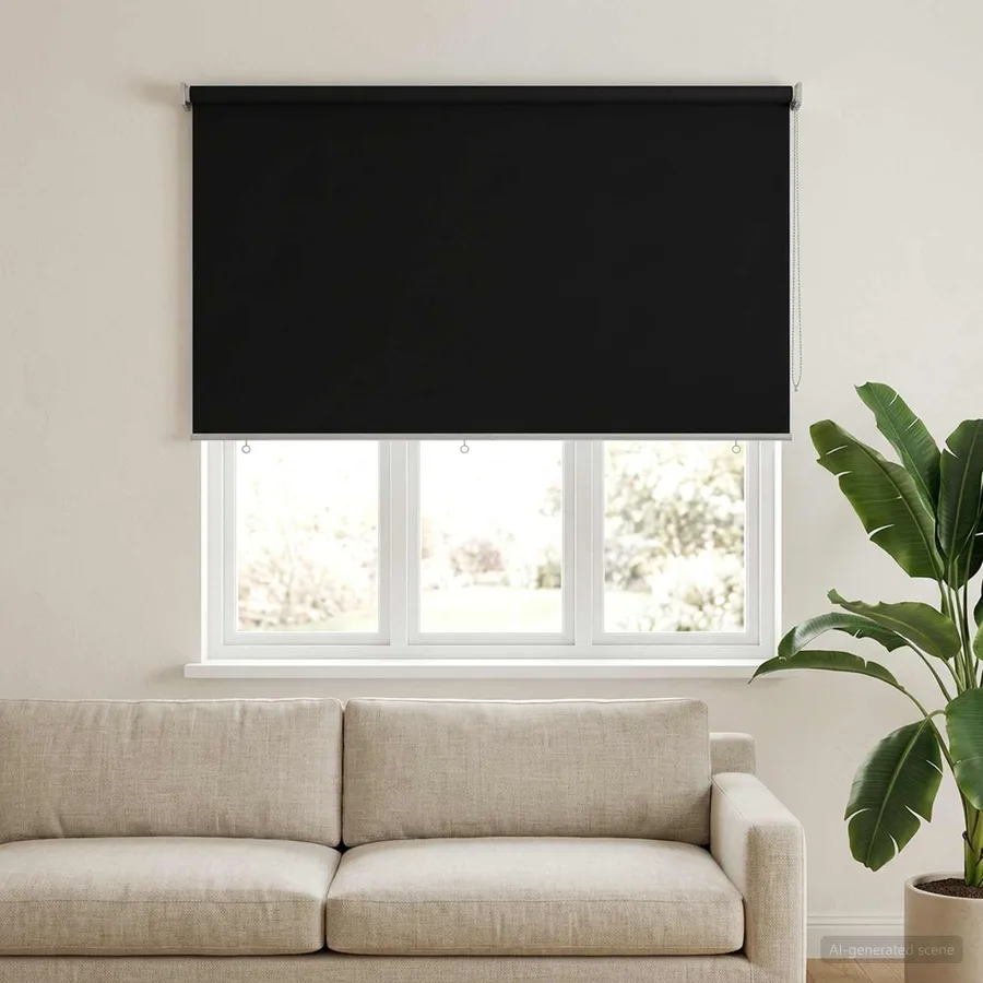 Store roulant extérieur protection UV Noir 205 x 140 cm (L x H) - 3