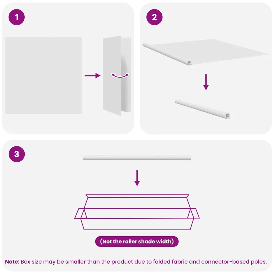 Store roulant extérieur protection UV Blanc Polyester - 16