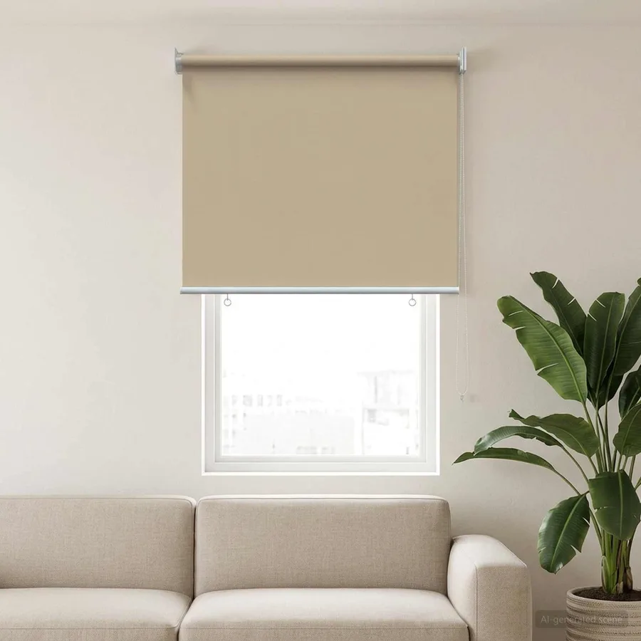 Store roulant extérieur protection UV Beige Polyester - 3