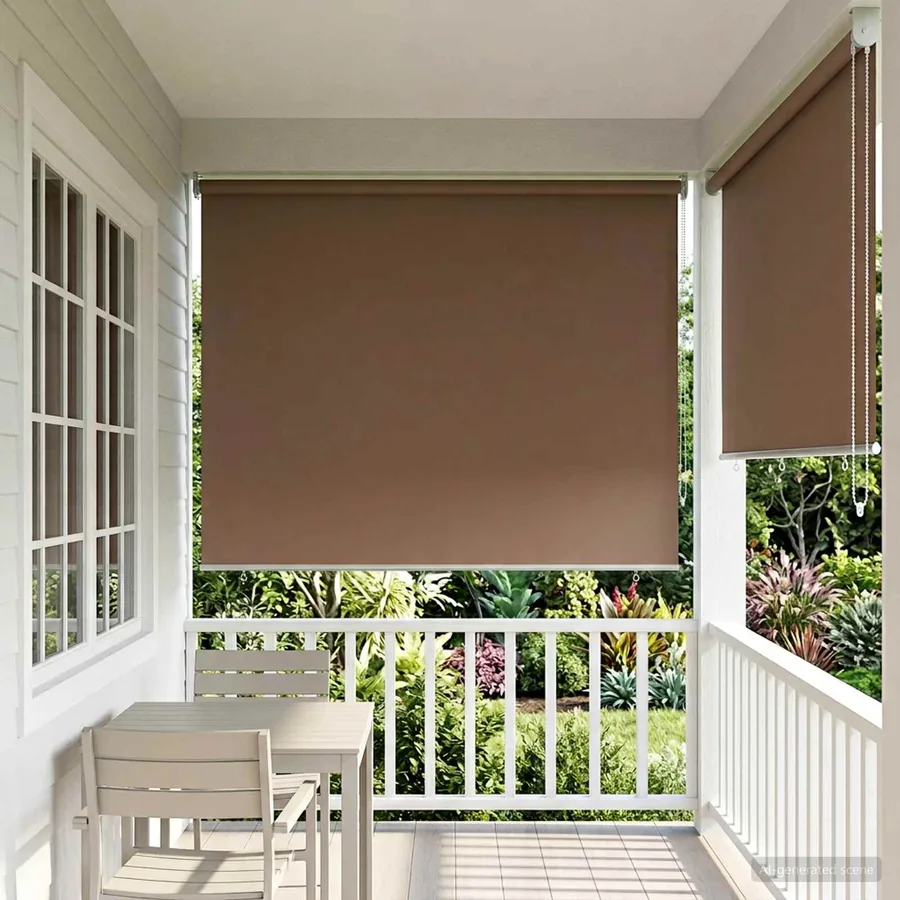 Store roulant extérieur protection UV Taupe Polyester