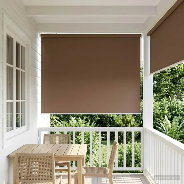 Store roulant extérieur protection UV Taupe Polyester
