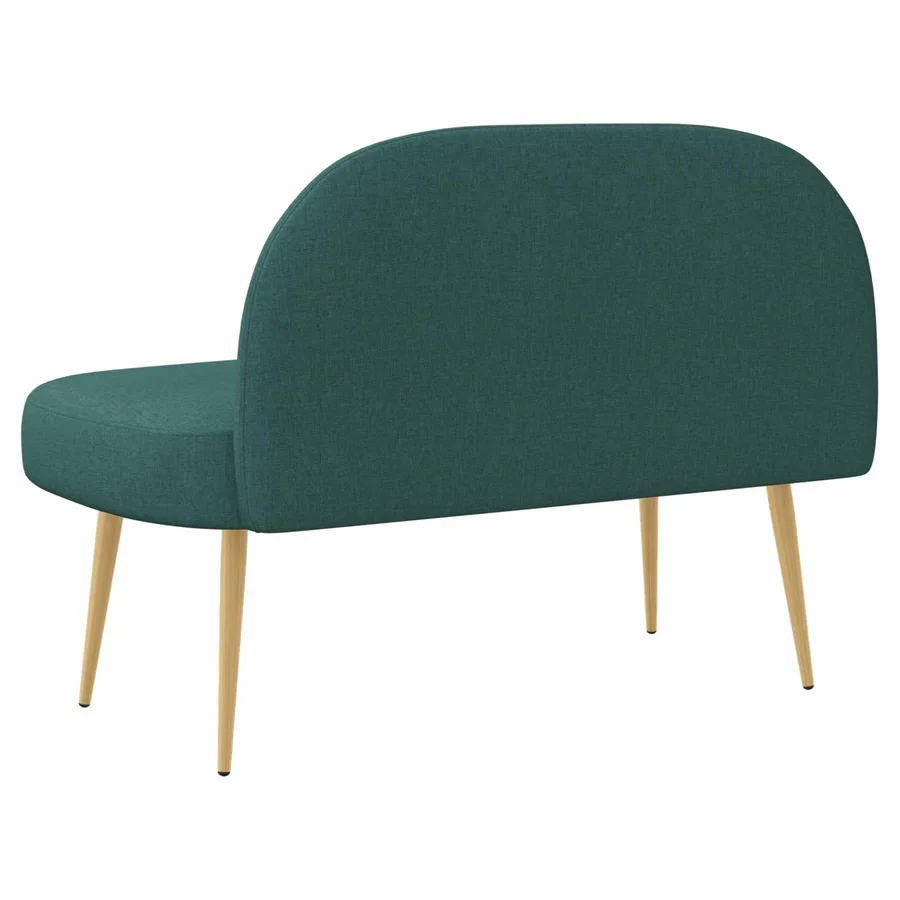 Banc rembourré avec dossier Vert foncé 110 x 60 x 76 cm - 4