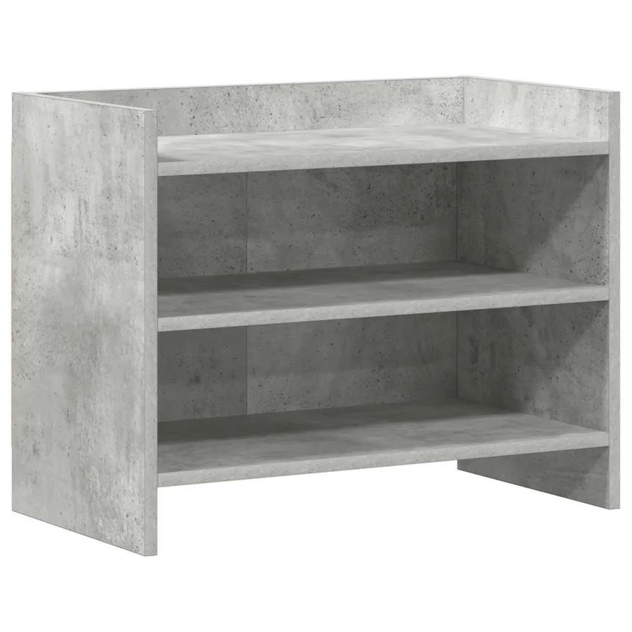 Meuble TV 60 x 33 x 47 cm Gris béton Bois d'ingénierie - 2