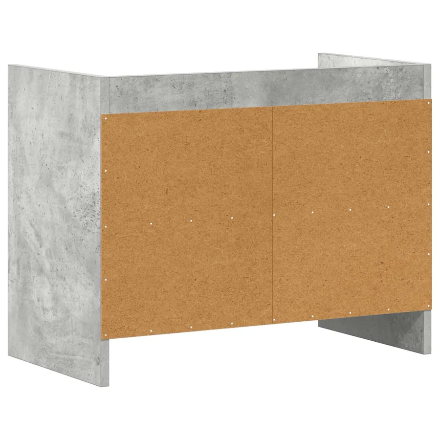 Meuble TV 60 x 33 x 47 cm Gris béton Bois d'ingénierie - 6