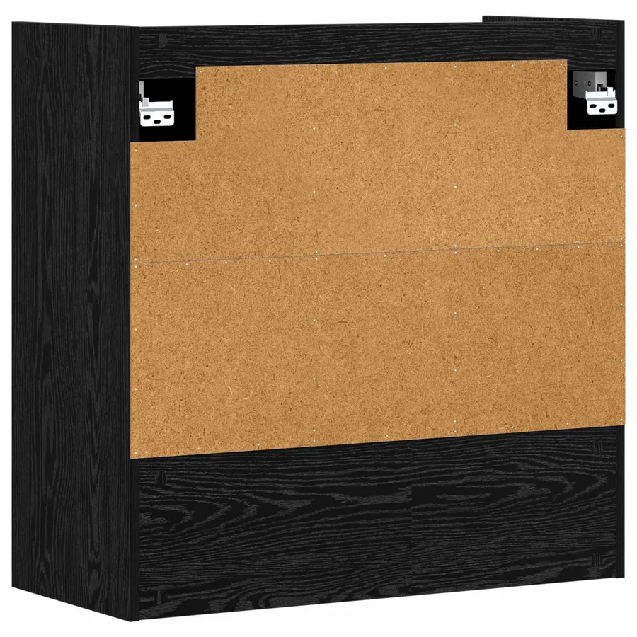 Étagère Murale Montage mural Chêne noir 80 x 36 x 80 cm - 7