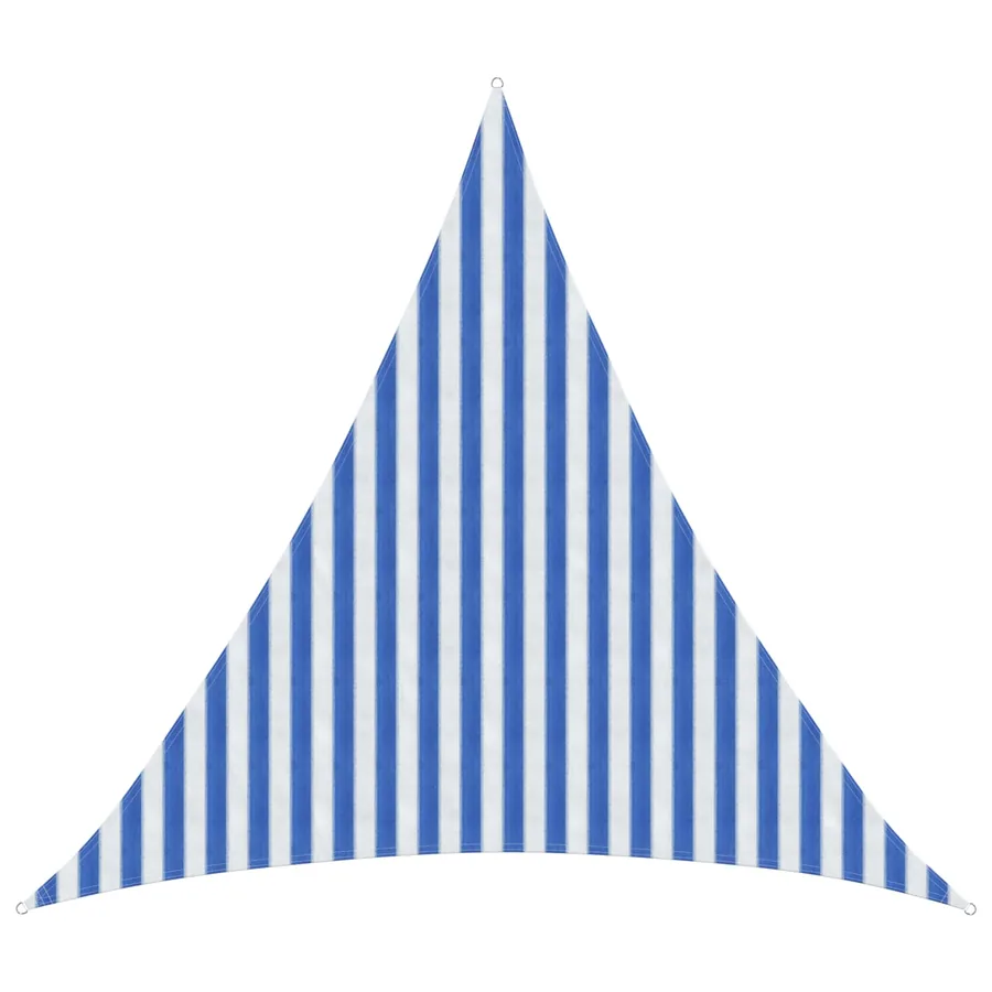 Voile d'ombre Bleu et Blanc 3 x 3 x 3 m HDPE