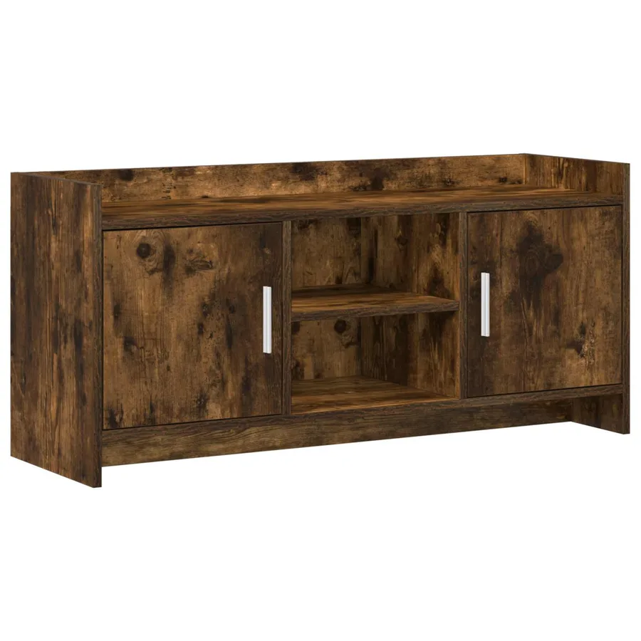 Meuble TV 102 x 33 x 47 cm Chêne fumé Bois d'ingénierie - 2
