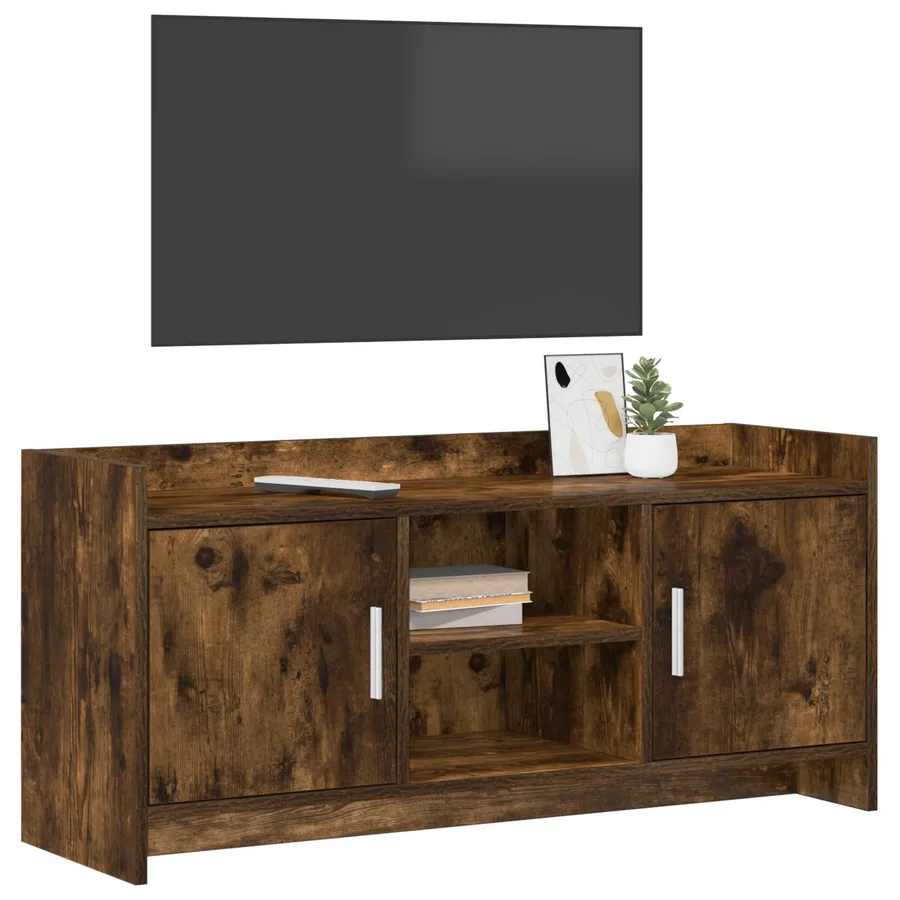 Meuble TV 102 x 33 x 47 cm Chêne fumé Bois d'ingénierie - 3