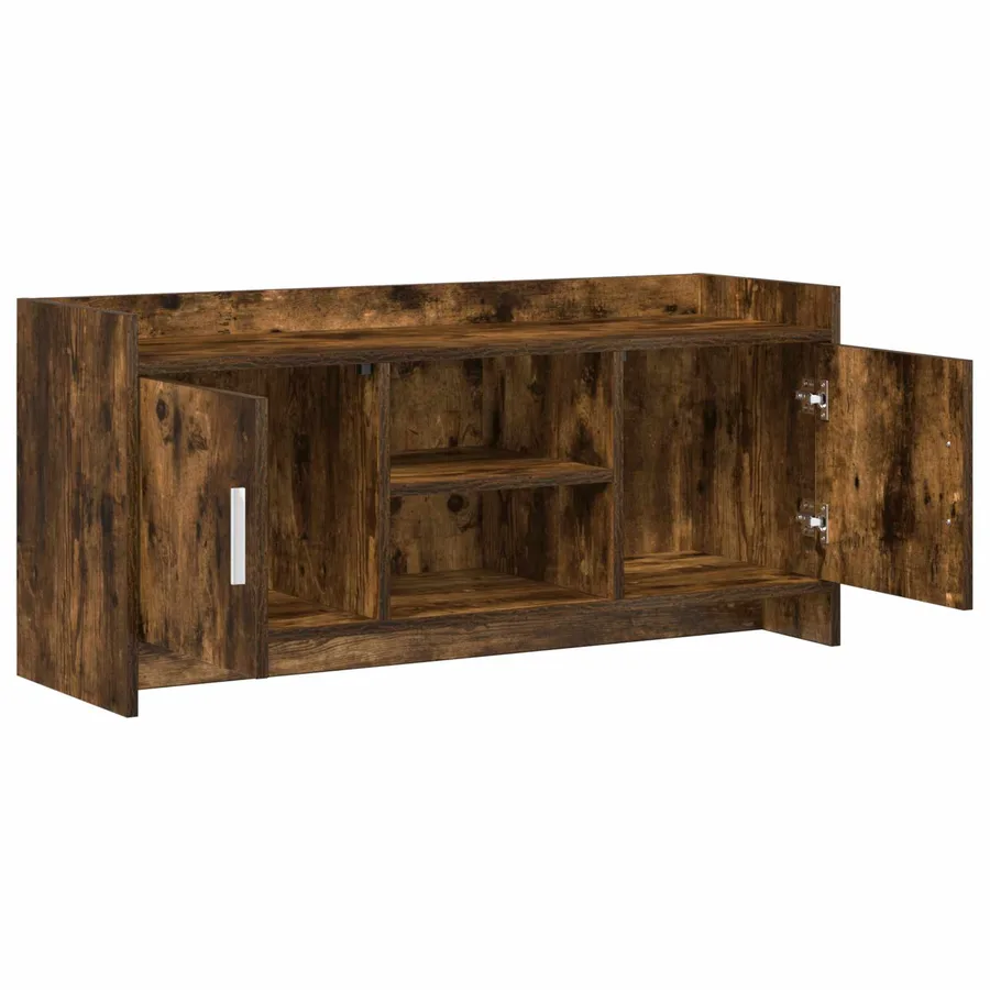 Meuble TV 102 x 33 x 47 cm Chêne fumé Bois d'ingénierie - 4