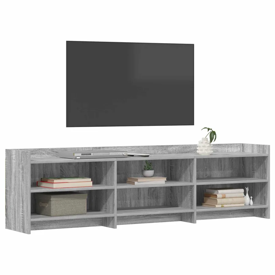 Meuble TV 168 x 33 x 47 cm Sonoma gris Bois d'ingénierie - 3