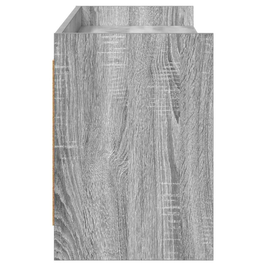 Meuble TV 168 x 33 x 47 cm Sonoma gris Bois d'ingénierie - 5
